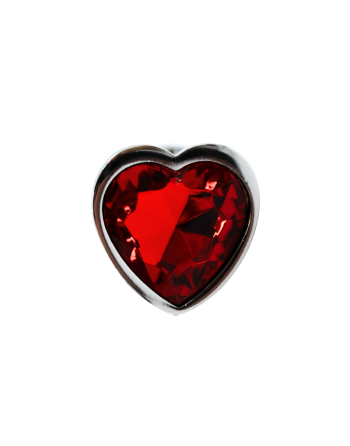 Plug bijou coeur en aluminium bijou rouge Small LOVELY 