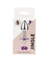 Plug bijou aluminium violet avec clochettes Taille S JINGLE 