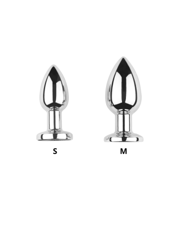 Plug vibrant acier inoxydable anal taille M avec télécommande, USB BOOTY 