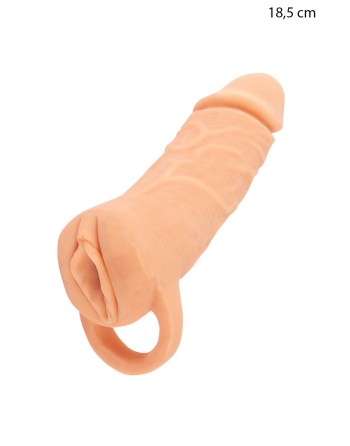 Masturbateur et extension de pénis  18,5 cm - Nature Skin