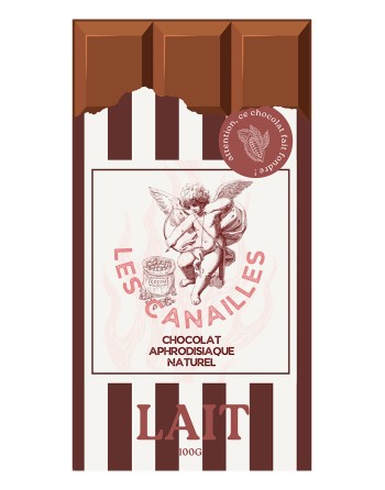 Chocolat au lait - Tablette 100g - Les canailles
