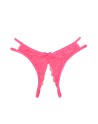 String ouvert dentelle Rose - Litolu Lingerie