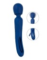Vibro Wand réversible avec langue vibrante - Sweet Smile