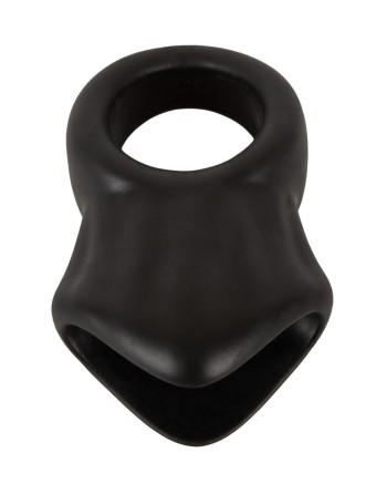 Cock Ring avec Ball Stretcher liquid silicone - Erecto