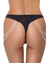 String Rio avec chaines de perles - Cottelli LINGERIE