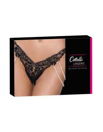 String Rio avec chaines de perles - Cottelli LINGERIE