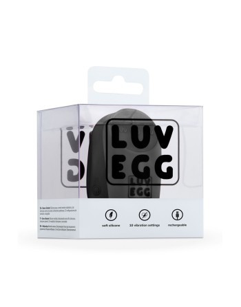 Oeuf vibrant télécommandé noir - LUV EGG