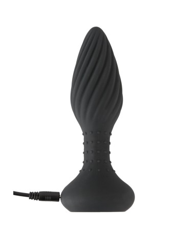 Plug anal vibrant et rotatif télécommandé - Anos