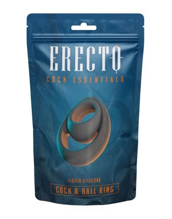 Double Cock  Ball Ring liquid silicone - Erecto