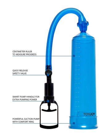 Pompe à pénis ToyJoy Power Pump bleu