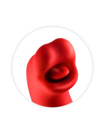 Vibromasseur rabbit 3-en-1 Kissy rouge - Yoba
