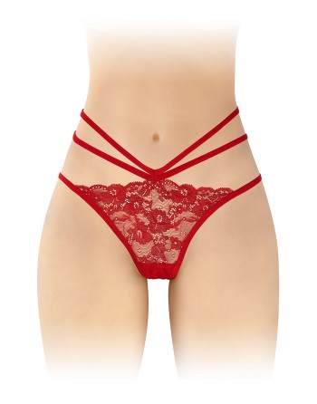Culotte ouverte  Nadia - rouge