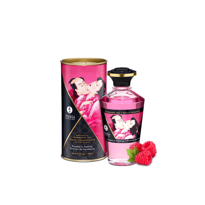 sexy Huile chauffante aphrodisiaque - Framboise 100ml