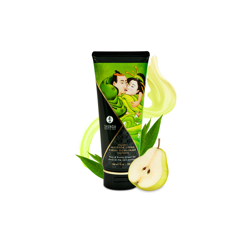 sexy Crème de Massage délectable - Poire et Thé vert exotique