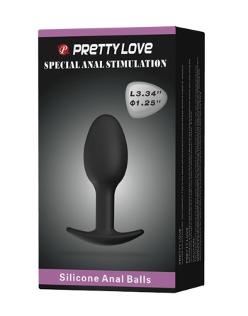 Plug anal 8,4 cm avec bille intégrée
