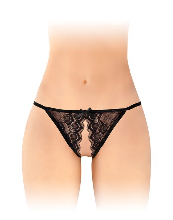 Culotte ouverte Zoé noire - Fashion Secret