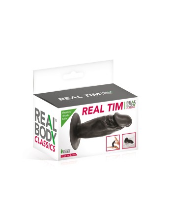 Plug anal réaliste noir 11 cm - Real Tim