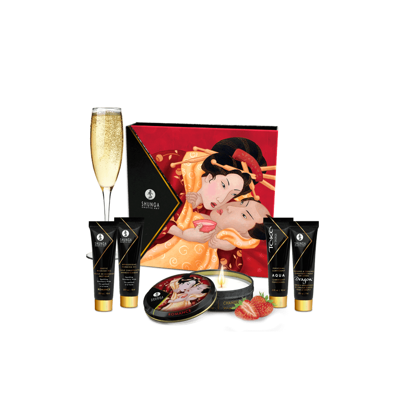 sexy Kit Secret de Geisha - ORGANICA - Vin pétillant à la fraise
