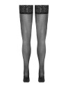 Bas autofixants noir Hold up 2 - Cotelli Legwear