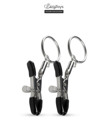Pinces à tétons avec anneau - Easytoys Fetish Collection