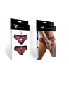 Slip type brésilien ouvert zébré rouge et noir - Regnes