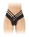 Tanga ouvert Anne - noir