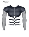 T-shirt harnais wetlook et maille - Regnes