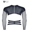 T-shirt harnais wetlook et maille - Regnes