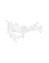 Loup blanc Croissant de lune - Makarade