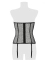Corset bustier à jarretelles - Grey Velvet