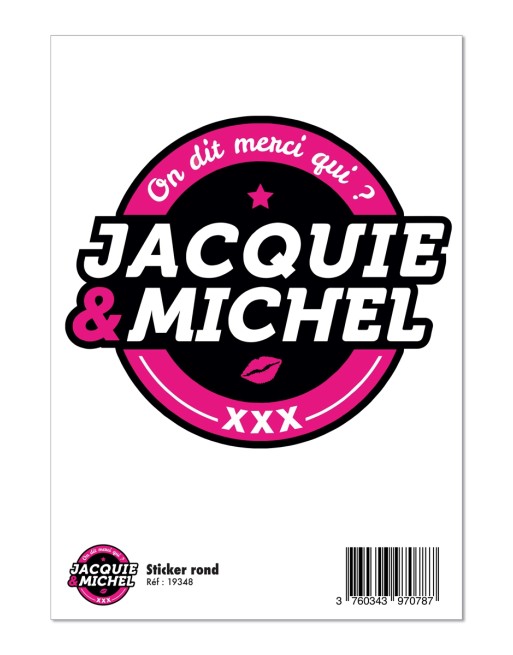 Grand sticker JM rond noir