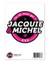 Grand sticker JM rond noir