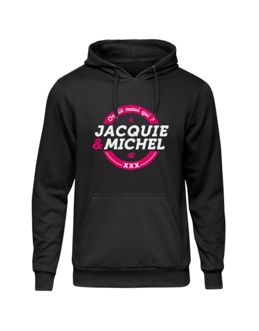 Sweat à capuche JM logo rond