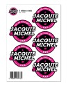5 stickers JM noir logo rond