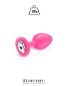 Plug bijou silicone rose S - Hidden Eden