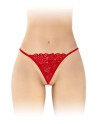 String avec perles Venusina - rouge