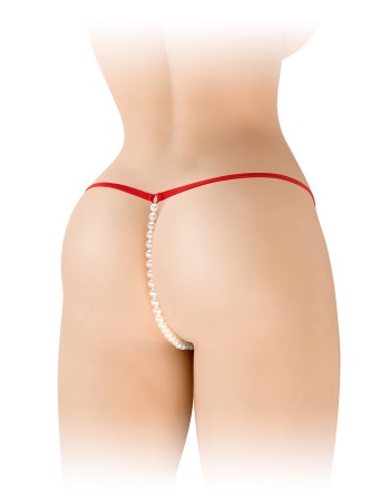 String avec perles Venusina - rouge