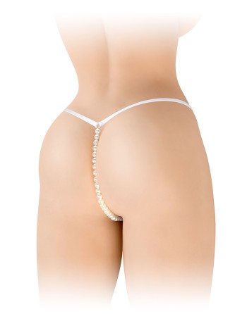 String avec perles Venusina - blanc