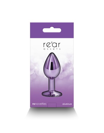 Plug bijou aluminium chromé violet S