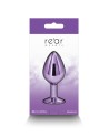 Plug bijou aluminium chromé violet M