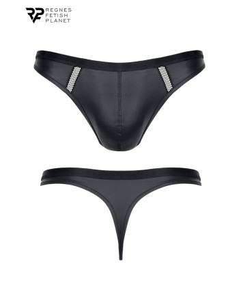 String wetlook noir - Regnes