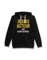 Sweat à capuche JM Acteur noir