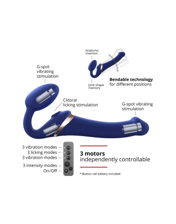 Strap-on-me Multi Orgasm bleu nuit XL