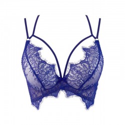 sexy V-9611 Semi-corset - Bleu