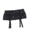 Porte-jarretelles dentelle large Noir - Litolu Lingerie