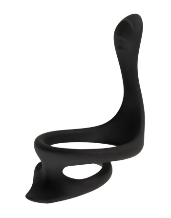 Cock  Ball Ring liquid silicone avec écarteur de périnée - Erecto
