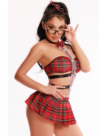 Tenue étudiante sexy 4 pièces - J Lingerie
