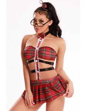 Tenue étudiante sexy 4 pièces - J Lingerie