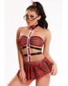 Tenue étudiante sexy 4 pièces - J Lingerie