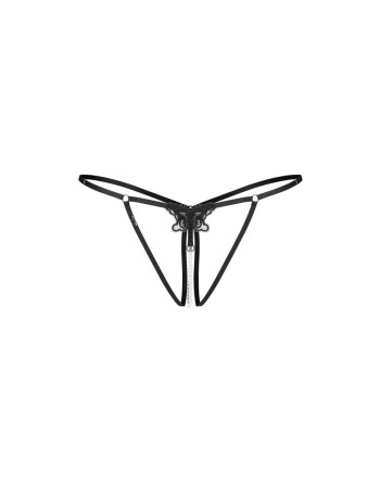 Selisme string ouvert noir
